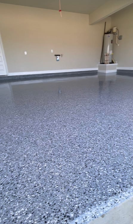 Polyaspartic Garage Floor Coating Installation