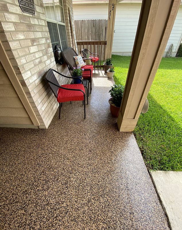 Epoxy Patio Floor Installation